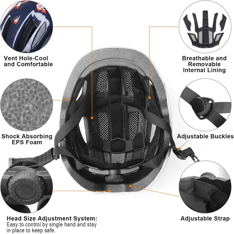 Glaf Baby Bike Helmet Toddler Helmets for 1 Year Old and up Infant Girls Boys Multi Sport Adjustable for Scooter Bicycle Kids Youth Child Skateboard Safety Cycling - Image 3